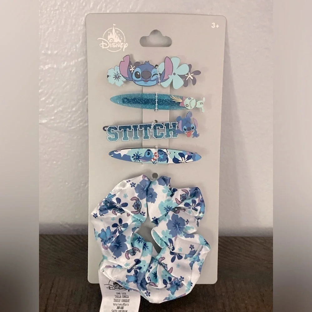 Disney Floral Stitch Hair Scrunchie
